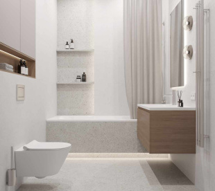 Керамогранит Ceradim Perla Bianco серый светлый матовый рект. (60х60) арт. CR6060G0471R